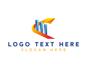 Marketing - Arrow Marketing Graph logo design
