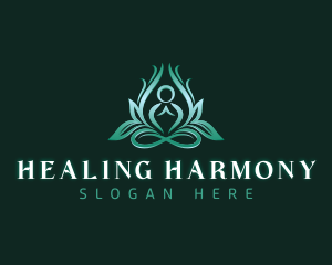 Yoga Healing Meditation logo design