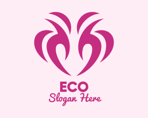 Pink Flower Bud Logo