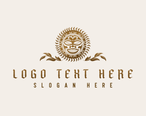 Samoan - Polynesian Tribal Tattoo logo design