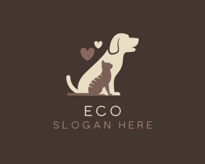 Hound - Pet Cat Dog Grooming logo design