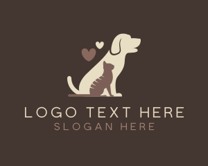 Kitten - Pet Cat Dog Grooming logo design