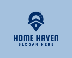 Home Cleaning Location Logo