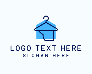 Home Service - Laundry Hanger House logo design