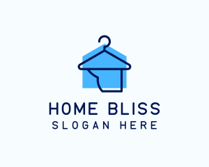 Laundry Hanger Home logo design