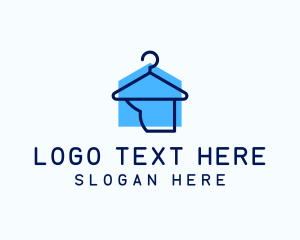 Hub - Laundry Hanger House logo design