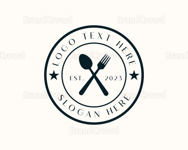 Spoon Fork  Restaurant Logo