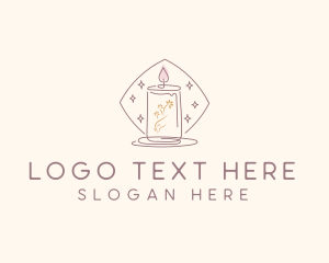 Aromatherapy - Scented Candle Light logo design