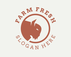 Bison Animal Farming logo design