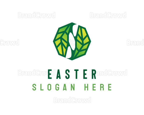 Botanical Leaf Landscaping Logo