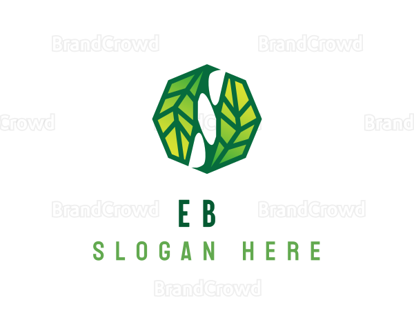 Botanical Leaf Landscaping Logo