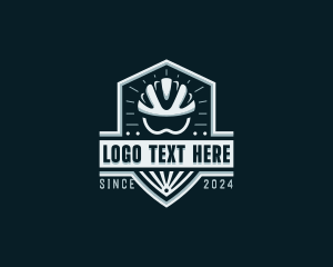 Safety Gear - Sports Cyclist Helmet logo design