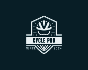 Biking - Sports Cyclist Helmet logo design