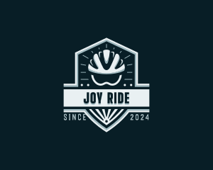 Sports Cyclist Helmet logo design