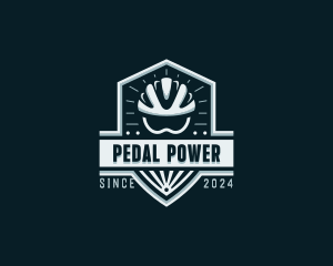 Cycling - Sports Cyclist Helmet logo design