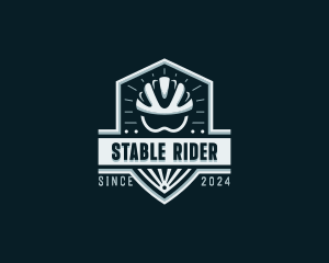 Sports Cyclist Helmet logo design