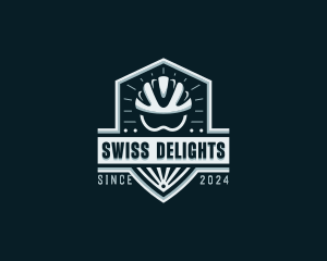 Sports Cyclist Helmet logo design