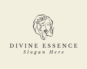 Goddess - Woman Goddess Face logo design