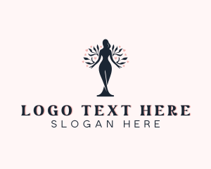 Yoga - Nature Woman Spa logo design