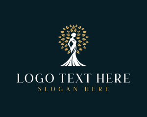 Ecology - Woman Tree Beauty logo design