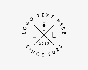 Vodka - Hipster Wine Bar logo design