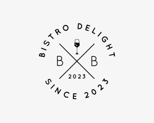 Hipster Wine Bar logo design