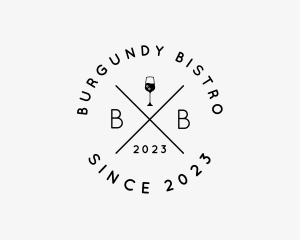 Hipster Wine Bar logo design