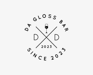 Hipster Wine Bar logo design