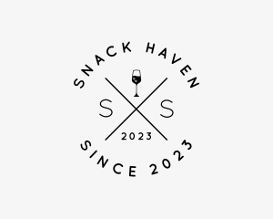 Hipster Wine Bar logo design