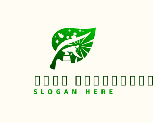Housekeeping Clean Leaf logo design