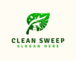 Housekeeping - Housekeeping Clean Leaf logo design