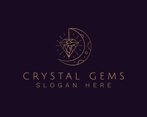 Moon Diamond Jewelry logo design