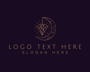 Jewel - Moon Diamond Jewelry logo design