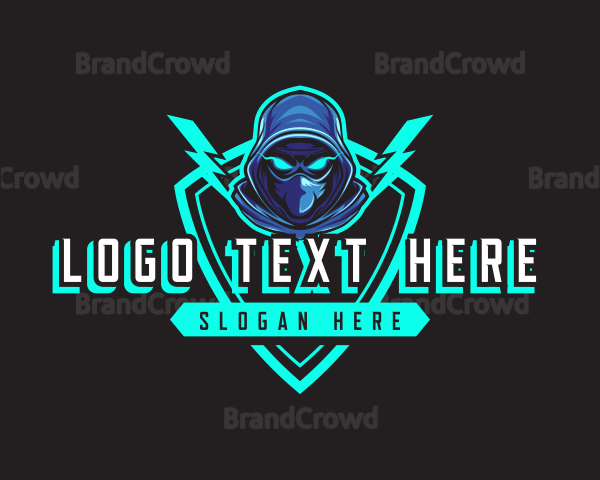 Hooded Gamer Ninja Logo | BrandCrowd Logo Maker