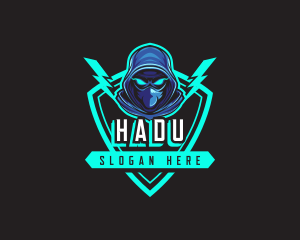 Emblem - Hooded Gamer Ninja logo design