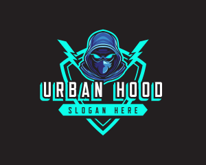 Hood - Hooded Gamer Ninja logo design