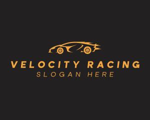 Fast Sports Car Racing logo design