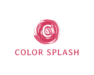 Splatter Paintbrush Cosmetics Boutique logo design