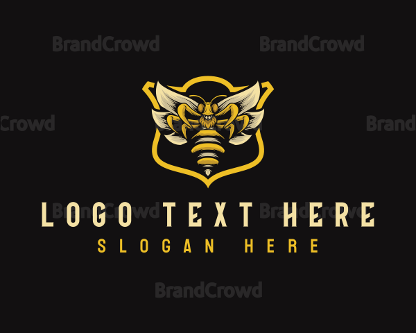 Bee Insect Gaming Logo