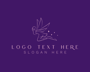 Character - Fairy Wing Beauty logo design