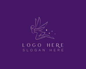 Esthetician - Fairy Wing Beauty logo design