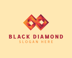 Diamond Loop Fintech logo design