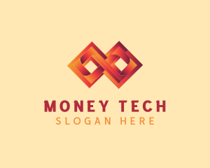 Fintech - Diamond Loop Fintech logo design