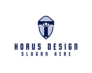 Horus - Eye Vision Letter T logo design