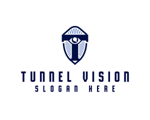 Eye Vision Letter T logo design