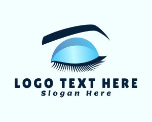 Vloggers - Eyeliner Makeup Artist logo design