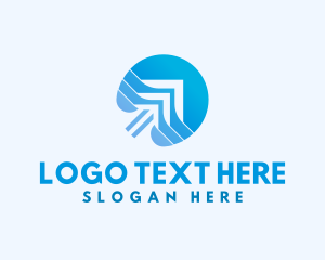 Transit - Logistics Arrow Courier logo design