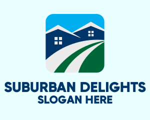Suburban - Neighborhood Housing Apartment logo design