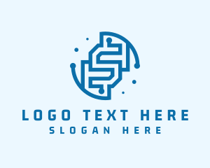 Cyber Technology Letter S Logo