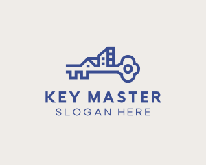 Unlock - Key City  Real Estate logo design
